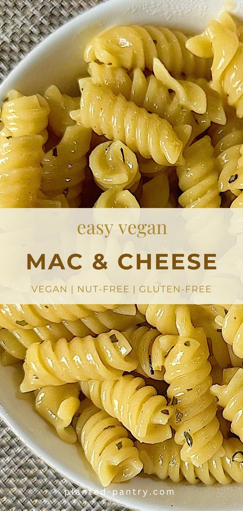 Easy, cheesy and ready in 15 minutes! This Easy Vegan Mac and Cheese is as simple as it gets without lacking any flavor! Vegan Mac And Cheese Easy, Easy Vegan Mac And Cheese, Mac And Cheese Easy, Vegan Mac And Cheese Recipe, Vegan Mac N Cheese Recipe, Easy Mac N Cheese, Refined Sugar Free Recipes, Plant Based Cheese, Vegan Cheddar