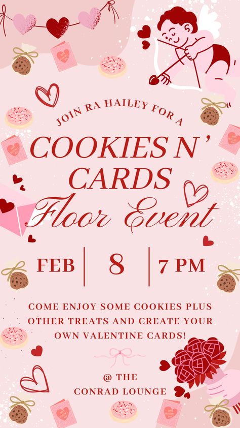 An event for February for RA's to hold. Psychology Club Ideas, Philantrophy Ideas, Ra Valentines Day Program, Ra Community Events, Sorority Philanthropy Events Ideas, Valentine Event Ideas, Informal Recruitment Events, Door Name Tags Resident Assistant, Ra Floor Event Ideas