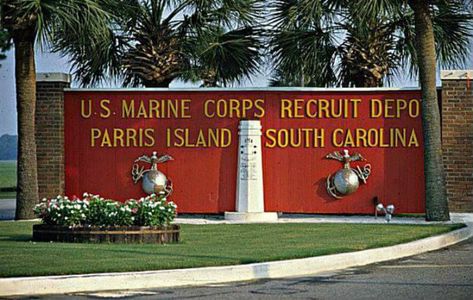 Parris Island and its 8,095 acres is one of the most important and most visited spots in the Beaufort area, but its history goes back much further. Marines Boot Camp, Once A Marine, The Few The Proud, Parris Island, Marine Mom, Beaufort Sc, Military Love, Us Marine Corps, Us Marines