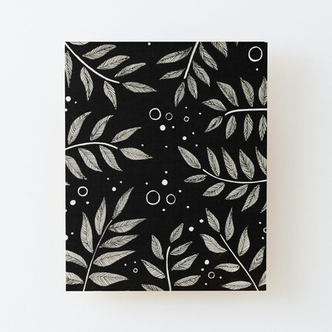 Get my art printed on awesome products. Support me at Redbubble #RBandME: https://www.redbubble.com/i/wood-print/Modern-Black-and-White-Leaves-by-apandey/49852025.EZ4MB?asc=u Black Boho Painting, Modern Art Paintings Black And White, Black Canvas Paintings Acrylics, Black And White Painting Acrylic, Amazon Crafts, Practice Sketches, Disney Drawing Tutorial, Black Bg, Posca Markers