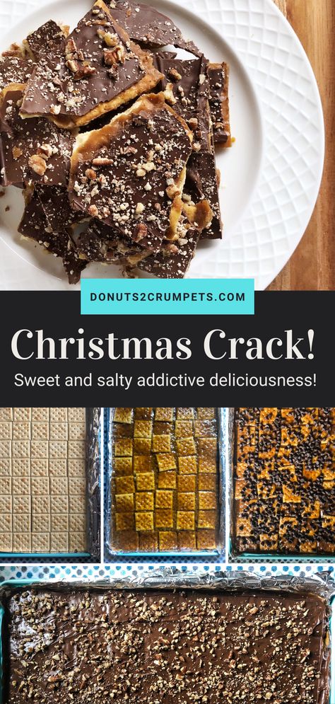 Christmas Cracker Pretzel, Sweet And Salty Christmas Treats, Salty Christmas Treats, Saltine Cracker Toffee, Pretzel Thins, Saltine Cracker, Pretzel Toffee, Cracker Candy, Cracker Toffee