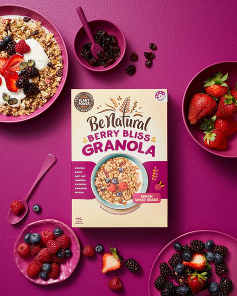 Be Natural — GEORGIA GOLD Cereals Photography, Yoghurt Breakfast, Natural Granola, Cereal Packaging, Easy Breakfast Recipe, Healthy Cereal, Food Ads, Deli Meat, Food Packaging Design