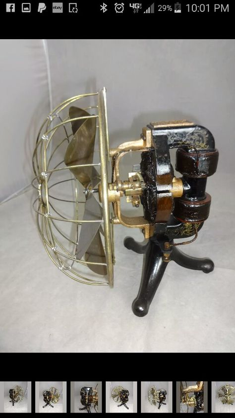 Early Edison Fan Edison Fan, Tv Camera, Antique Fans, Vintage Science, Old Fan, Vintage Fans, Electric Fan, My Design, Fan Club