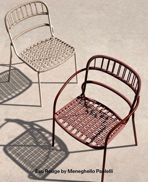 Rope Weaving, Metal Ideas, European Modern, Rope Chair, Deco Chairs, Cafe Furniture, Metal Chair, Garden Table And Chairs, Garden Chair