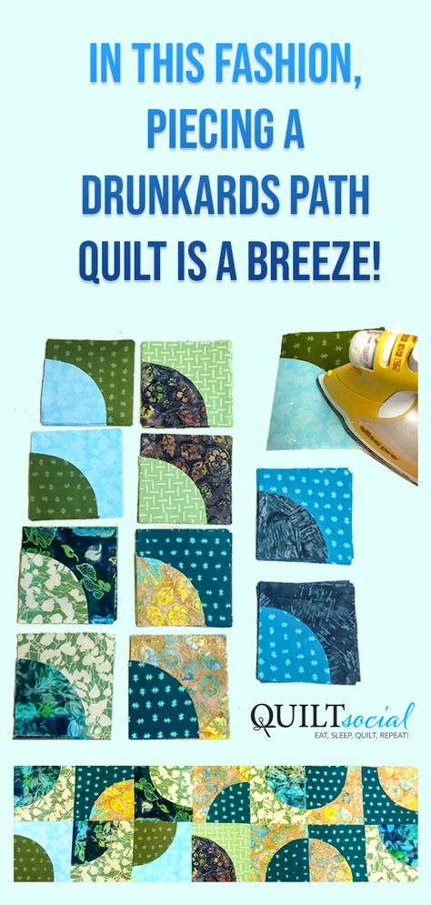 Curved Quilts Patterns, Drunkards Path Quilt Tutorial, Circle Quilt Blocks, Drunkard Path Quilts, Drunkard Path Quilt Patterns, Curved Quilt Patterns, Drunkers Path Quilt Patterns, Curved Piecing Quilts, Drunkards Path Quilting Designs