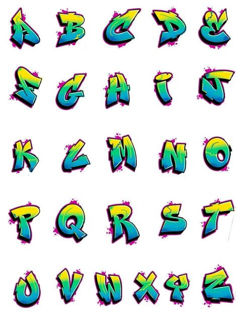 Graffiti Letters Styles, Free Graffiti Fonts, Desain Ux, Graffiti Name, Alphabet Graffiti, Graffiti Names, Graffiti Lettering Alphabet, Graffiti Art Letters, Graffiti Words