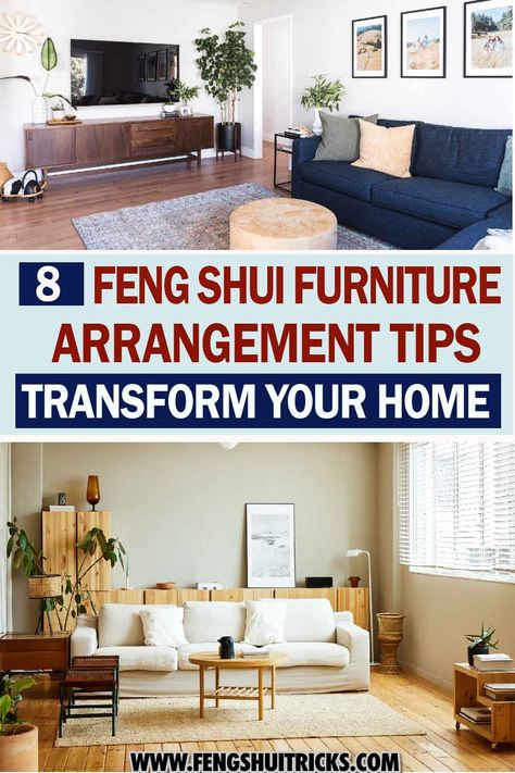 Want to incorporate feng shui principles into your home decor, this post explores Feng Shui furniture arrangement to achieve balance and happiness. How To Fung Shway Living Room, Feng Shui Living Room Layout Furniture, Feng Shui Home Layout, Feng Shui Living Room Layout, Living Room Feng Shui, Feng Shui Layout, Feng Shui Home Office, Feng Shui Basics, Feng Shui Guide