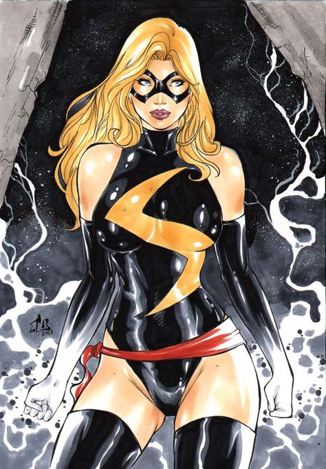 Ms Marvel by Junior Ms Marvel Captain Marvel, Miss Marvel, Captain Marvel Carol Danvers, Western Comics, Carol Danvers, Marvel Characters Art, Marvel Superhero Posters, Marvel Artwork, Comics Girls