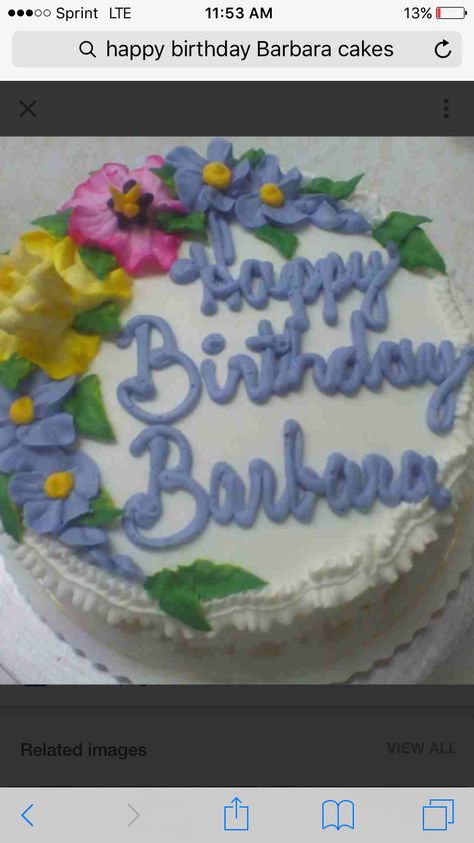 Barbara Name, Happy Birthday Barbara, Cake Name, Birthday Name, Birthday Greeting, Birthday Greetings, Birthday Cake, Happy Birthday, Cake