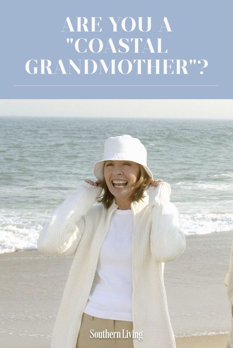 Finally, a trend Southern women can get behind. Coastal Grandmother Movies, Coastal Grandmother Chic, Coastal Grandmother Hairstyles, Coastal Grandmother Lifestyle, Coastal Grandmother Aesthetic Outfits Fall, Coastal Grandmother Clothes, Coastal Grandma Winter Outfits, Coastal Country Outfit, Coastal Grandmother Party