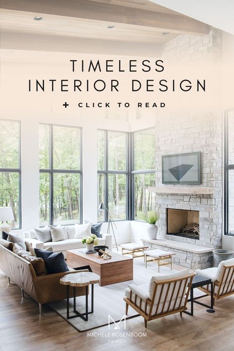 There have been so many times that a client has asked me to design an interior that was timeless or wouldn��’t go out of style. Although it's not guaranteed, there are some things you can do to make it easier for your home to change, as your taste changes over time. Here are 7 tips for creating a timeless design in your home. For help with your next design project, visit michelerosenboom.com Timeless Design Interior, Timeless Interior Design Style, Timeless House, Classic Cabinets, Timeless Interior Design, Timeless Interior, Timeless Interiors, Studio Mcgee, Cabinet Styles