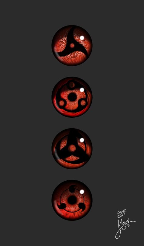 A semi-realistic study of Sharingan hability from Naruto. How would it be if it was real? Sharingan Eye Tattoo Design, Semi Realistic Tattoo Design, Realistic Sharingan Eye, Uchiha Eyes Tattoo, Sharingan Tattoo Design, Sharingan Eyes Drawing, Sharingan Eyes Tattoo, Mangekyou Sharingan Tattoo, Naruto Eyes Tattoo