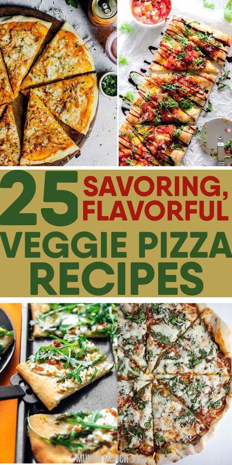 Best homemade VEGETARIAN PIZZA recipes kids will enjoy. Easy toppings ideas for healthy gourmet appetizer to cold fruit dessert pizza. Bases like cream cheese, grilled, feta, ricotta and dairy free vegan options. Flavors like white sauce, marinara, pesto, bbq sauce, ranch, balsamic, margherita, mexican. Pack with veggies and foods like spinach, arugula, zucchini, cauliflower, eggplant, potato, pineapple. Ways like casserole, rolls, naan, deep dish, french Veggie Pizza Toppings Ideas, Pizza Recipes Vegetarian, Fruit Dessert Pizza, Meatless Pizza, Vegetarian Pizzas, Grilled Feta, Vegetarian Pizza Toppings, Vegetarian Lunches, Pizza Bases