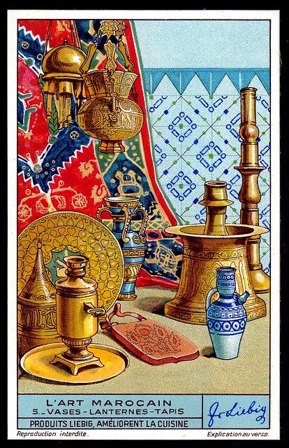 Moroccan Art Painting, Moroccan Painting, Art Marocain, الفن الرقمي, Moroccan Art, Vintage Poster Design, Arabic Art, Images Vintage, Home Decor Art