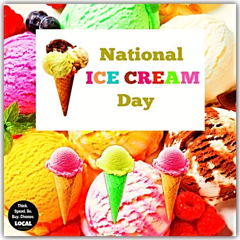 Types Of Ice Cream, Ice Cream Month, National Ice Cream Day, Desserts Around The World, National Ice Cream Month, Delmarva Peninsula, Holiday Engagement, Facebook Engagement Posts, Ice Cream Day