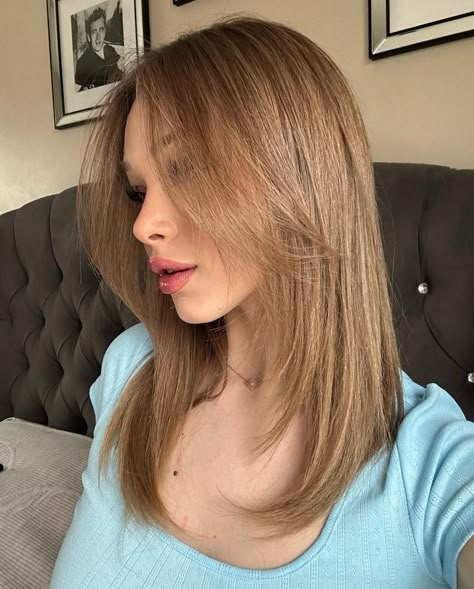 girl icon Mid Length Straight Hair, Face Framing Hair, Fine Straight Hair, Hair Inspiration Long, Layered Haircuts For Medium Hair, Straight Hair Cuts, Hairstyles For Layered Hair, Haircuts For Medium Hair, Haircuts Straight Hair