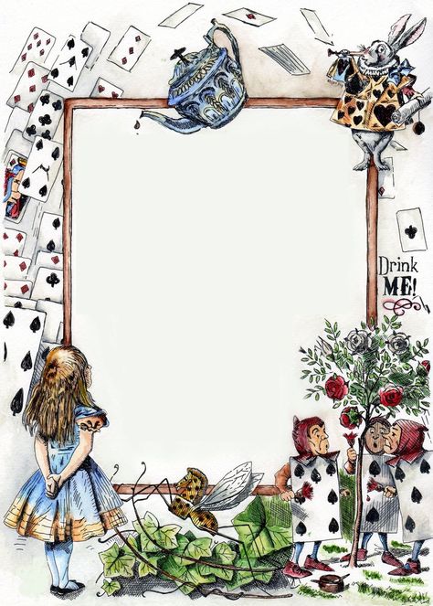 Alice And Wonderland Poster, Alice In Wonderland Frame, Alice In Wonderland Poster Design, Alice In Wonderland Cards, Alice In Wonderland Printables, Alice In Wonderland Sign, Alice In Wonderland Design, Halloween Alice In Wonderland, Alice In Wonderland Quotes