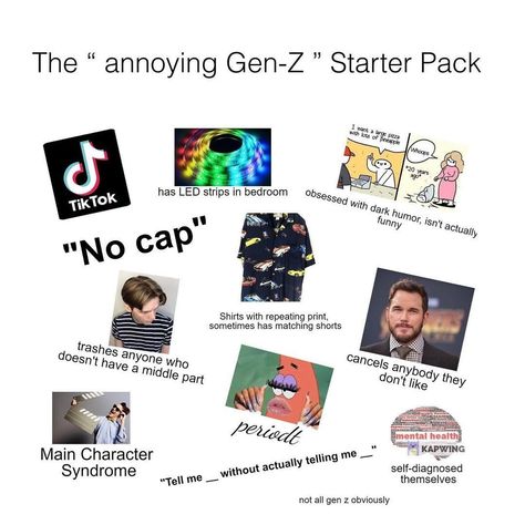 Gen Alpha Humor, Gen Z Humor Dark, Gen Z Humor, Gen Alpha, Alpha Pack, Repeat Prints, Middle Parts, Gen Z, Summer Bucket