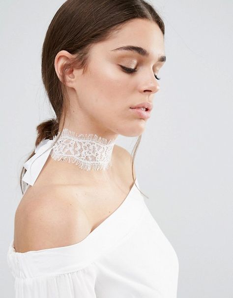 Johnny Loves Rosie | Johnny Loves Rosie Cream Lace Tie Up Choker Cream Jewelry, Cream Necklace, Lace Choker Necklace, Tie Necklace, Lace Choker, Lace Necklace, Lace Tie, Vegan Brands, Lace Jewelry