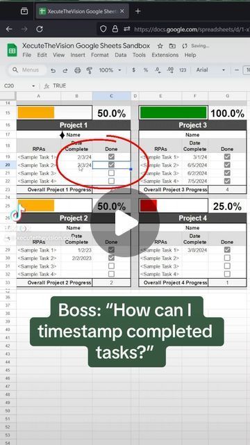 XecuteTheVision on Instagram: "Timestamp your spreadsheet when a task or milestone is marked as done #excel #googlesheets #googlesheetstips #projectmanagement" Ppt Inspiration, Excel Functions, Free Spreadsheets, Computer Course, Office Productivity, Work Computer, Excel Spreadsheets Templates, Accounting Basics, Work Hack