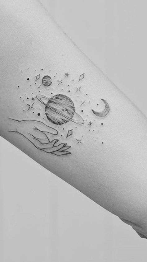 Drops Of Jupiter Tattoo, Jupiter Tattoo, Abstract Tattoos, Drops Of Jupiter, Jupiter Moons, Tattoo Board, Matching Couple Tattoos, Abstract Tattoo, Design Drawings