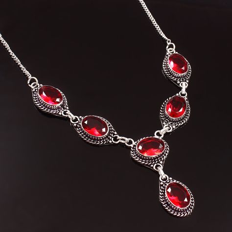 Excited to share the latest addition to my #etsy shop: Garnet necklace,red garnet necklace, handmade necklace,925 sterling silver,vintage necklace, gift for her, women jewelry,birthday gift https://etsy.me/3J986Dm #red #anniversary #halloween #lovefriendship #cable #si Red Garnet Necklace, Garnet Necklace, Garnet Jewelry, Birthday Jewelry Gift, Silver Plated Jewelry, Precious Jewelry, Red Garnet, Semi Precious Gemstones, Vintage Necklace