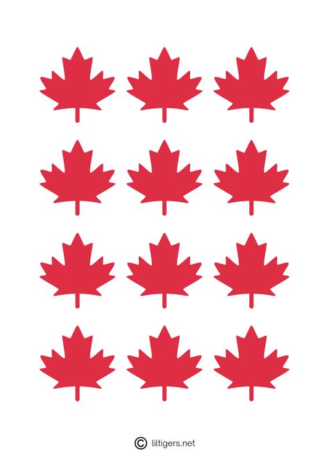 Free Printable Maple Leaf Templates - Lil Tigers Maple Leaf Printable, Maple Leaf Stencil, Maple Leaf Template Free Printable, Leaves Template Free Printable, Maple Leaf Template, Alphabet Lesson Plans, Leaf Printables, Canada Leaf, Canada Day Crafts