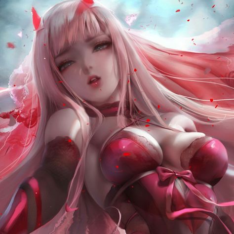 Steam Workshop :: Zero Two - Art by SakimiChan - Darling in the FranXX HighQuality Sakimichan Art, Fairy Tail Photos, Anime Mobile, Zero Two, Manga Anime One Piece, Realistic Art, Darling In The Franxx, Anime Kawaii, Best Anime Shows