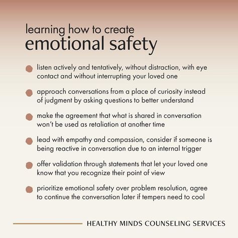 Ways To Build Emotional Connection, How To Ask For Emotional Support, Being Secure In A Relationship, Security In Relationships, How To Feel Secure In A Relationship, How To Create Emotional Safety, Safety In A Relationship, Secure Relationship Affirmations, How To Make Someone Feel Loved