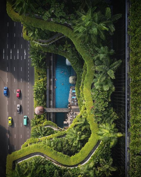 sebastien nagy on Instagram: “🌴💧🌴 #parkroyalonpickering  #parkroyalhotel #shareyourmoments” Singapore Architecture, Park Royal, Eco City, Eco Architecture, Skyscraper Architecture, Living Modern, Green Architecture, Singapore Travel, Royal Hotel