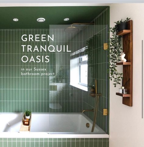 SUSSEX BATHROOM REMODEL 🚿 I recently turned a bathroom in Sussex into something special, focusing on the homeowner’s love for the colour green. It’s not just the owner’s favourite colour; it’s the heart and soul of this space. Matte green tiles were combined with terrazzo to give it a mid-century vibe but with a modern twist. To top it off, we added some stunning brushed gold fixtures. They add that touch of luxe in a really subtle way, making the space feel classy but still homely. And w... Gold Fixtures, Green Tile, Something Special, Green Colors, Favorite Color, Bathrooms Remodel, Mid Century, Turn Ons, Interior Design