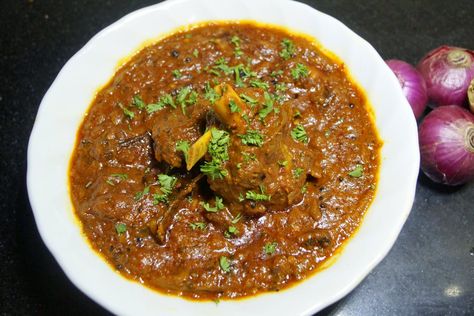 Nepalese Mutton Curry Recipe Kofta Curry Recipe, Nepalese Food, Vindaloo Recipe, Mutton Curry Recipe, Nepali Food, Marinated Lamb, Mutton Curry, Lamb Curry, Clam Recipes