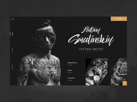 Tattoo Studio Branding Design, Tattoo Artist Website, Salon Tattoo, Tattoo Website, Tattoo Salon, Baby Gender Reveal Party, Artist Website, Baby Gender Reveal, Design Jobs