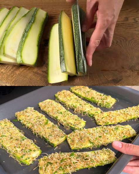 If you’re looking for a delicious and healthy snack or side dish, these Crispy Baked Zucchini slices are perfect. They offer a satisfying crunch and are packed with flavor, thanks ... Read more Baked Zucchini Slices, Zucchini Sticks Recipes, Zucchini Crisps, Zucchini Sticks, Baked Zucchini, Bake Zucchini, Zucchini Slice, Vegetable Casserole, Decadent Chocolate Cake