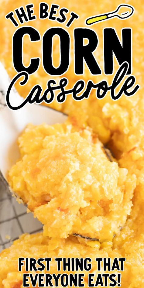 Best Corn Casserole, Southern Corn Casserole, Easy Corn Casserole Recipe, Baked Corn Casserole, Southern Corn, Bread Casserole, Sweet Corn Casserole, Baked Hamburgers, Cheesy Corn Casserole