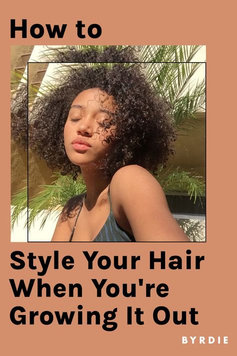 Easy Styling Tricks for When You're Growing Out Your Hair Growing Out Undercut, Growing Out A Bob, Growing Out Pixie Cut, Growing Out Your Hair, Hair Stages, Ways To Style Your Hair, How To Style Hair, Cute Hairstyles Updos, Curly Layers