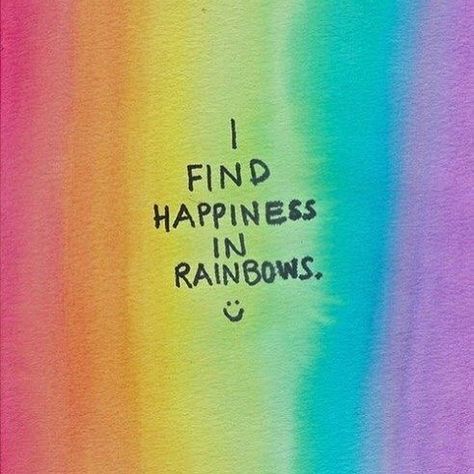 I find happiness in rainbows Selamat Hari Valentine, In Rainbows, Rainbow Connection, Find Happiness, Rainbow Aesthetic, Taste The Rainbow, Rainbow Wallpaper, Love Rainbow, Rainbow Pride