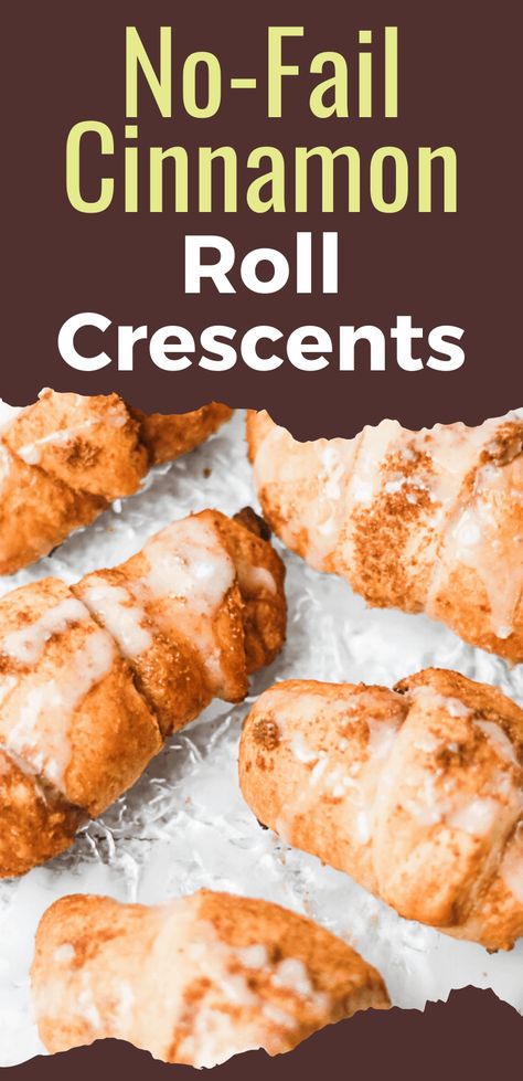 If you are looking for an easy breakfast idea that is quick and simple enough for your kids to help, look no further than these Cinnamon Roll Crescents! These easy homemade recipe is fast and there’s no yeast, no butter milk, and no rolling of dough for you to worry about. All heavy lifting is done by refrigerator crescent dough plus a few pantry staple ingredients. #snugandcozylife #cinnamonrolls #crescentdough #pillsbury #easybreakfastideas Breakfast Cinnamon Rolls Easy, Easy Cressant Roll Recipes, What To Do With Crescent Roll Dough, Refrigerator Crescent Roll Recipes, Breakfast Ideas Pillsbury Crescent Rolls, Easy Breakfast With Crescent Rolls, Crescent Rolls Recipes Breakfast, Easy Breakfast Pastries Simple, Easy Breakfast Croissant Ideas