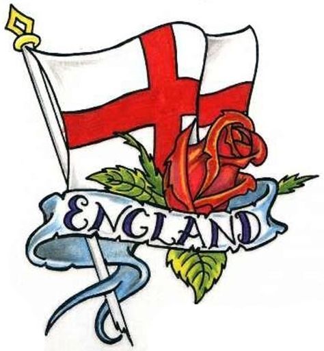 Red Rose Tattoos, Rose Tattoo Men, England Tattoo, England Fc, St George Flag, Leo Tattoo, Skull Rose Tattoos, 3 Lions, Anthony Smith