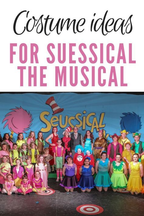 Costume Ideas for Suessical the Musical - Four Plus an Angel Seussical Jr Props, Seussical Jr Costumes, Suessical Jr Costumes, Jojo Seussical Costumes, Seusical Musical Costumes, Suessical The Musical Props, Suessical The Musical Costumes, Seusical Musical, Suessical Costumes