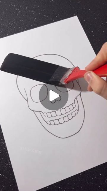 Skull Art Doodle, 20 Minute Art Lessons, Acrylic Paint Shading Techniques, Pencil Art Drawings Creative Easy, Fun Art Projects For Adults, Diy Sketch Book, One Day Art Activities For Middle School, Doodle Skull Art, Art That Sells