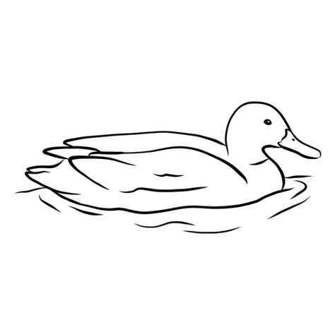 Duck In Water Drawing, Duck Pond Drawing, Pond Drawing Easy, Waterfowl Drawing, Pond Sketch, Pathani Saree, Duck Pond Ideas, Pond Tattoo, Duck Draw