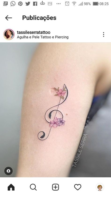 Music Symbol Tattoo Girly, Pretty Music Tattoos, Guitar Tattoo For Women Beautiful, Delicate Chest Tattoo, Cover Up Finger Tattoos, Music Symbol Tattoo, Treble Clef Tattoo, Classy Tattoos For Women, Minimal Tattoo Designs