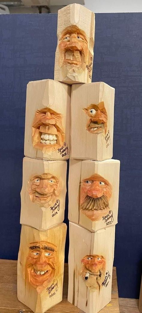 Diy Bord, Whittling Patterns, Caricature Carving, Whittling Projects, Wood Carving Faces, Santa Carving, Dremel Carving, Simple Wood Carving, Wood Carving For Beginners