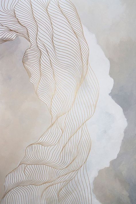 Tracie Cheng, L Wallpaper, Texture Inspiration, Soyut Sanat Tabloları, Contemporary Abstract Art, Abstract Line Art, Abstract Lines, Fluid Art, Paper Art