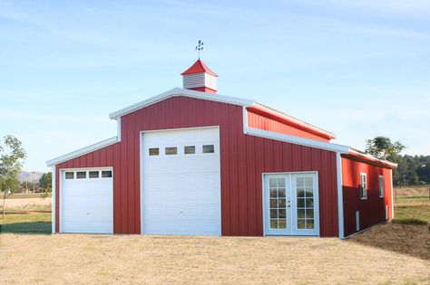 PWS RV barns, garages, and carports offer superior performance in a customized, attractive steel building. Rv Garages, Rv Port, Rv Barn, Pole Barn Designs, Covered Parking, Plan Garage, Morton Building, Storage Buildings, Rv Garage