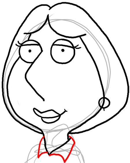 How to Draw Lois Griffin from Family Guy with Easy Step by Step Lesson How To Draw Family Guy, 80s Cartoon Characters Drawings, Louis Family Guy, Lois Griffin, Griffin Family, Draw Step By Step, How To Draw Steps, Book Stickers, Small Canvas Paintings