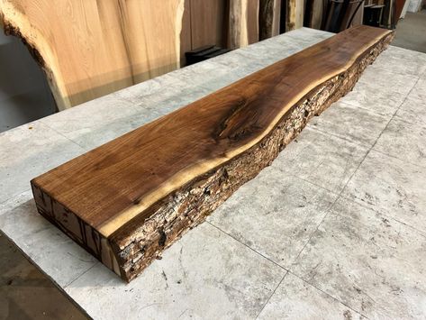 Our newly listed solid walnut live edge mantles are selling fast. This beautiful mantle measures 92 inches length x 12 inches width x 3 5/8 inches thickness. A beautiful upgrade to any home. https://www.ohiowoodlands.com/walnut-live-edge-mantle-f-241.html #ohiowoodlands #fireplacedecor #liveedgemantle #mantledecor #mantle #mantel #fireplacemantel Live Edge Mantel Ideas, Live Edge Mantle, Cedar Mantle, Live Edge Mantel, Walnut Mantle, Walnut Mantel, Walnut Live Edge, Christmas Village Display, Village Display