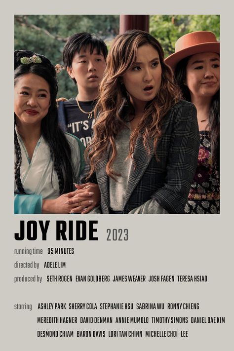 Joy Ride Movie, Uni Posters, Movie Notebook, Meredith Hagner, David Denman, 2024 Movies, Movies To Watch Teenagers, Joy Ride, Bad Guys