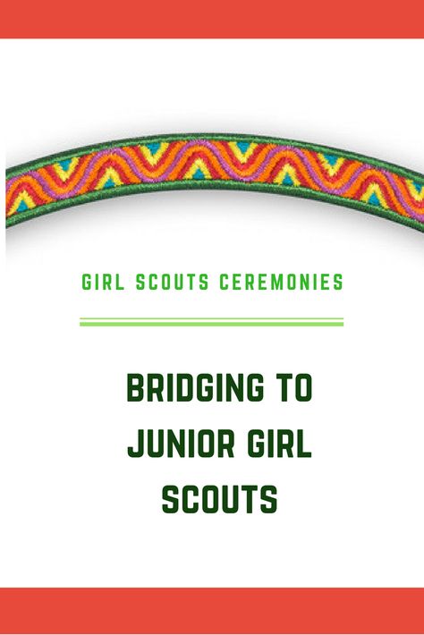 Two traditional bridging ceremonies for #bridging to Junior Girl Scouts. #girlscouts #juniorgirlscouts #gs #ceremony Fly Up To Juniors Ceremony, Girl Scout Junior Bridging Ceremony, Brownie Bridging To Juniors, Junior Bridging Ceremony Ideas, Bridging Ceremony Script, Bridging Ceremony Ideas, Junior Girl Scouts Activities, Girl Scout Levels, Junior Girl Scout Badges